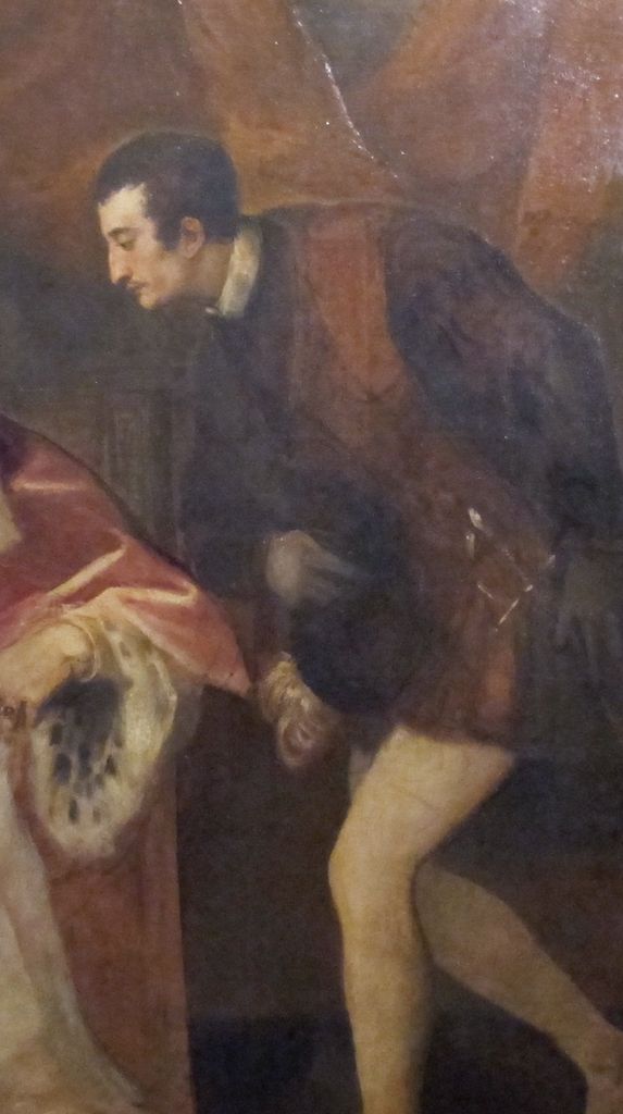 Ottavio Farnese Unfinished detail in Portrait of Pope Paul III Cardinal Alessandro Farnese and Duke Ottavio Farnese